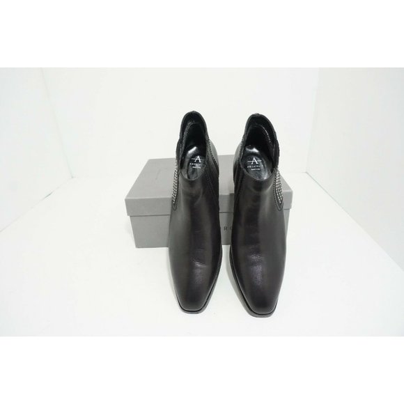 Aquatalia Fiore Waterproof Western Studded Chelsea Bootie Black Leather US 10 M - Picture 5 of 11